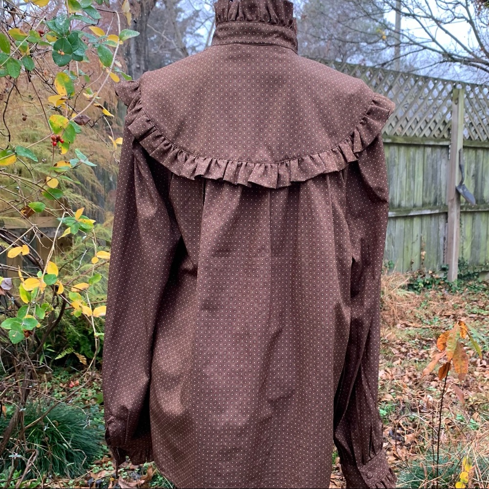Vintage Chaus Boho Prairie Cottagecore Top Shirt - Picture 5 of 15